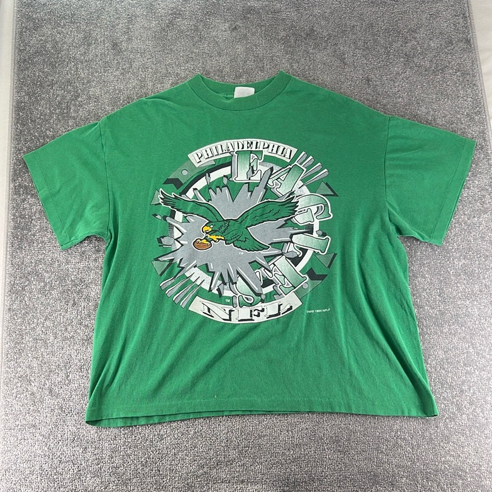 Vintage Spectator Sportswear Short Sleeve Shirt Philly Eagles NFL Mens XL 1994